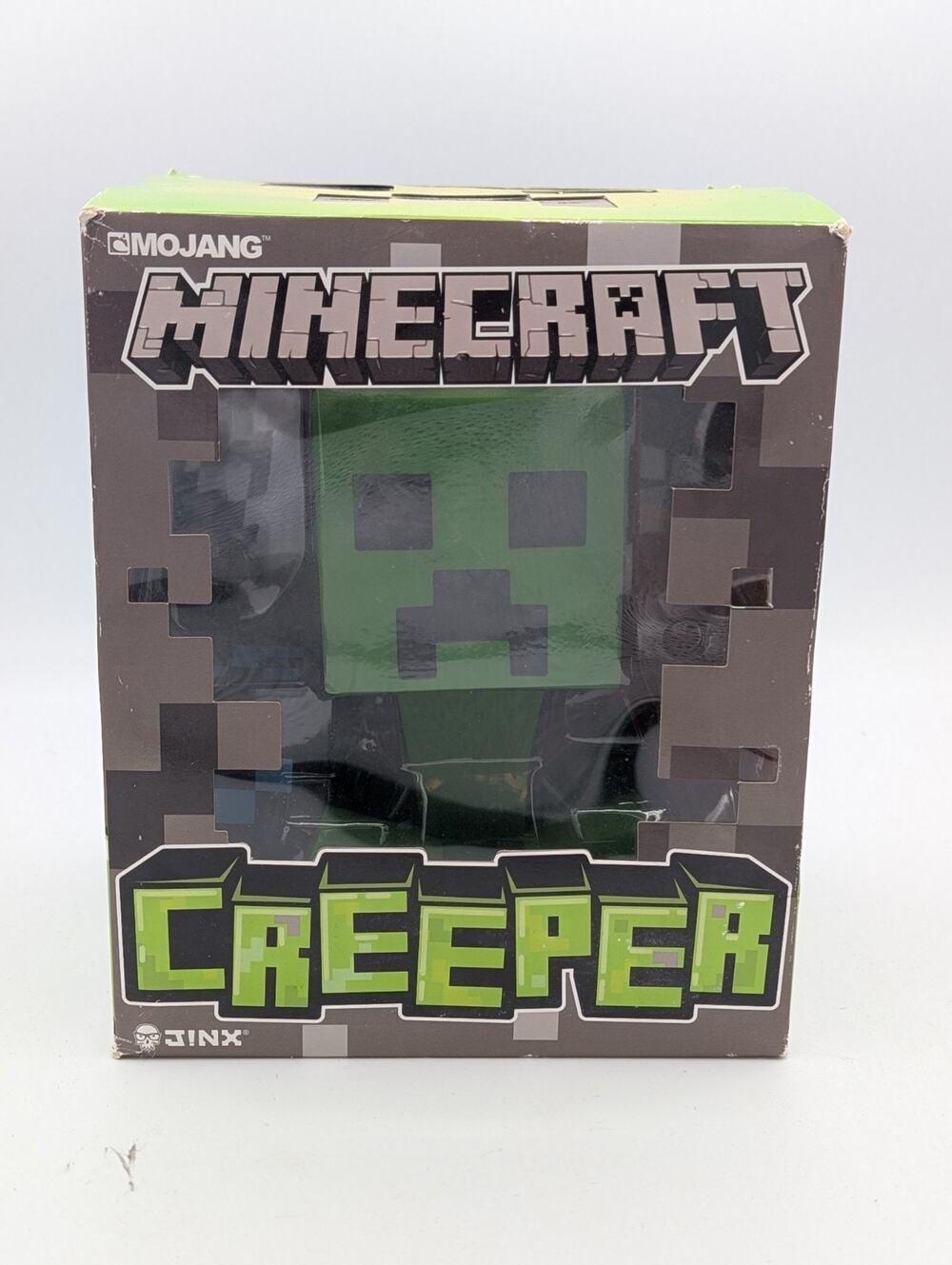 6-inch Mojang Licensed JINX Vinyl Minecraft Creeper Figure w/ Diamond Ore Block